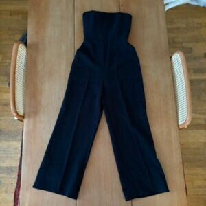 Aritzia Wilfred Black Strapless Jumpsuit